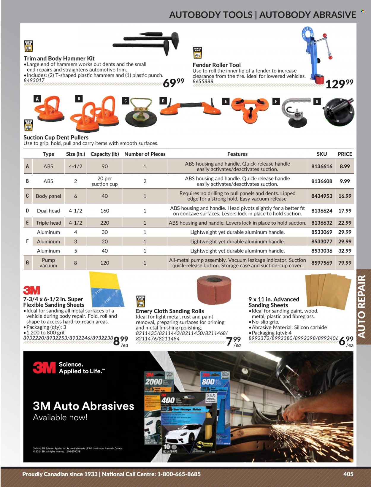 thumbnail - Princess Auto Flyer - Sales products - concave, roller, hammer, vehicle. Page 413.
