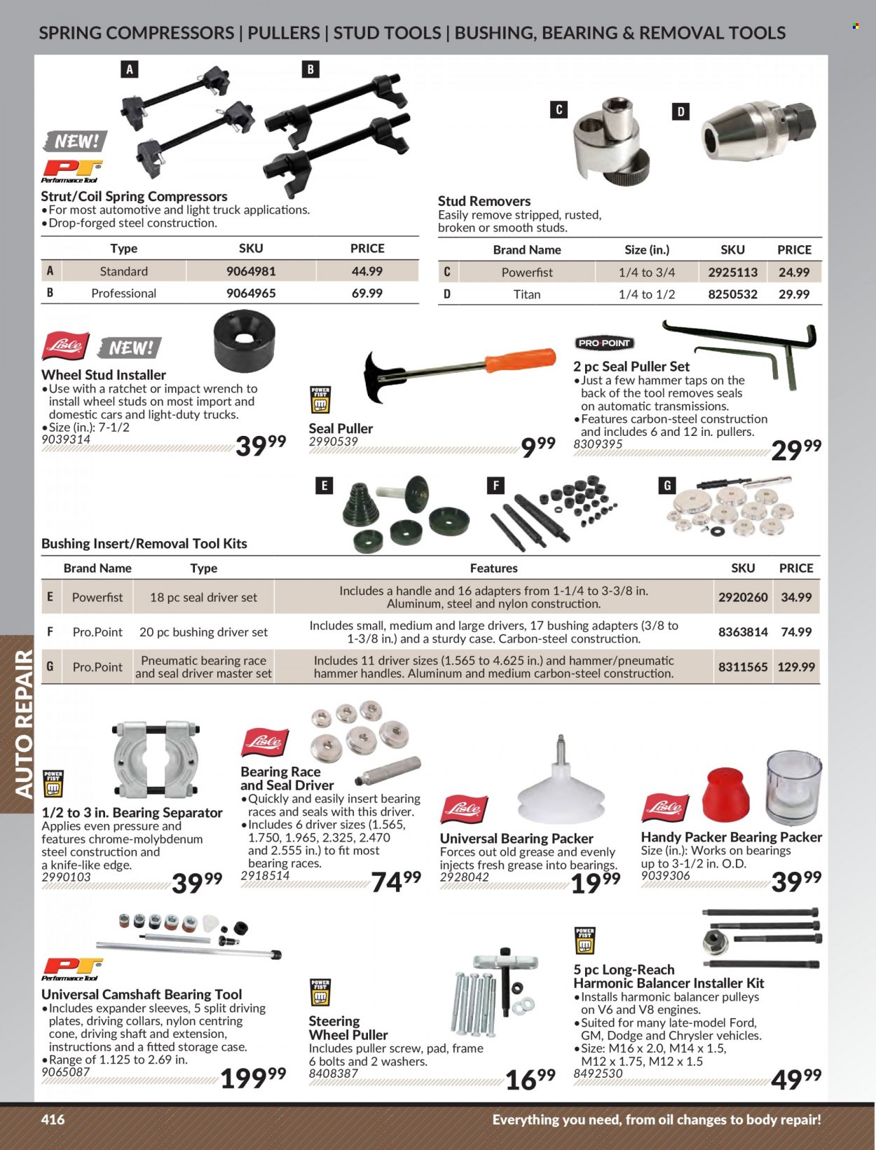 thumbnail - Princess Auto Flyer - Sales products - hammer, hand tools, knife. Page 424.