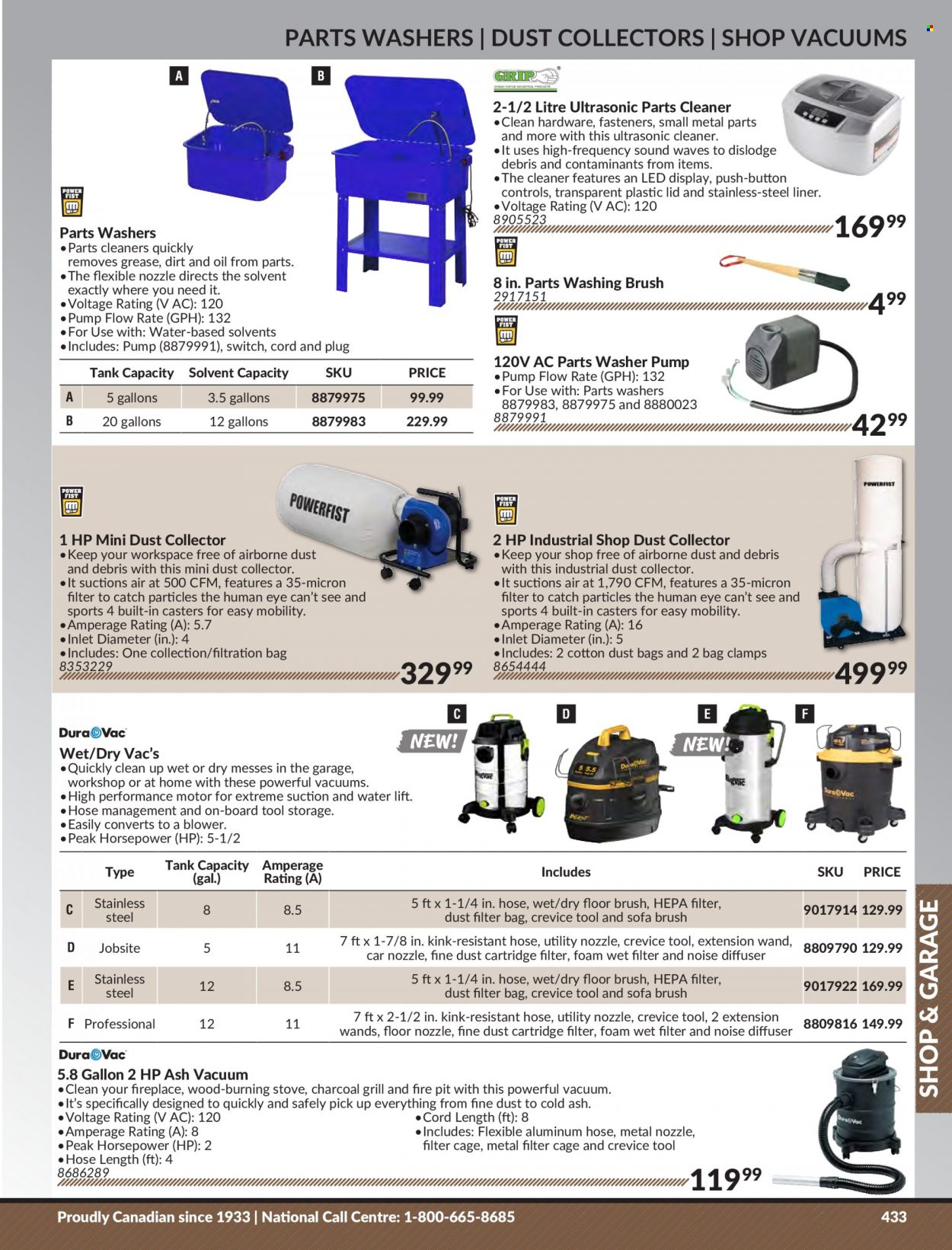 thumbnail - Princess Auto Flyer - Sales products - switch, fireplace, tank, blower, fire bowl, cleaner. Page 441.