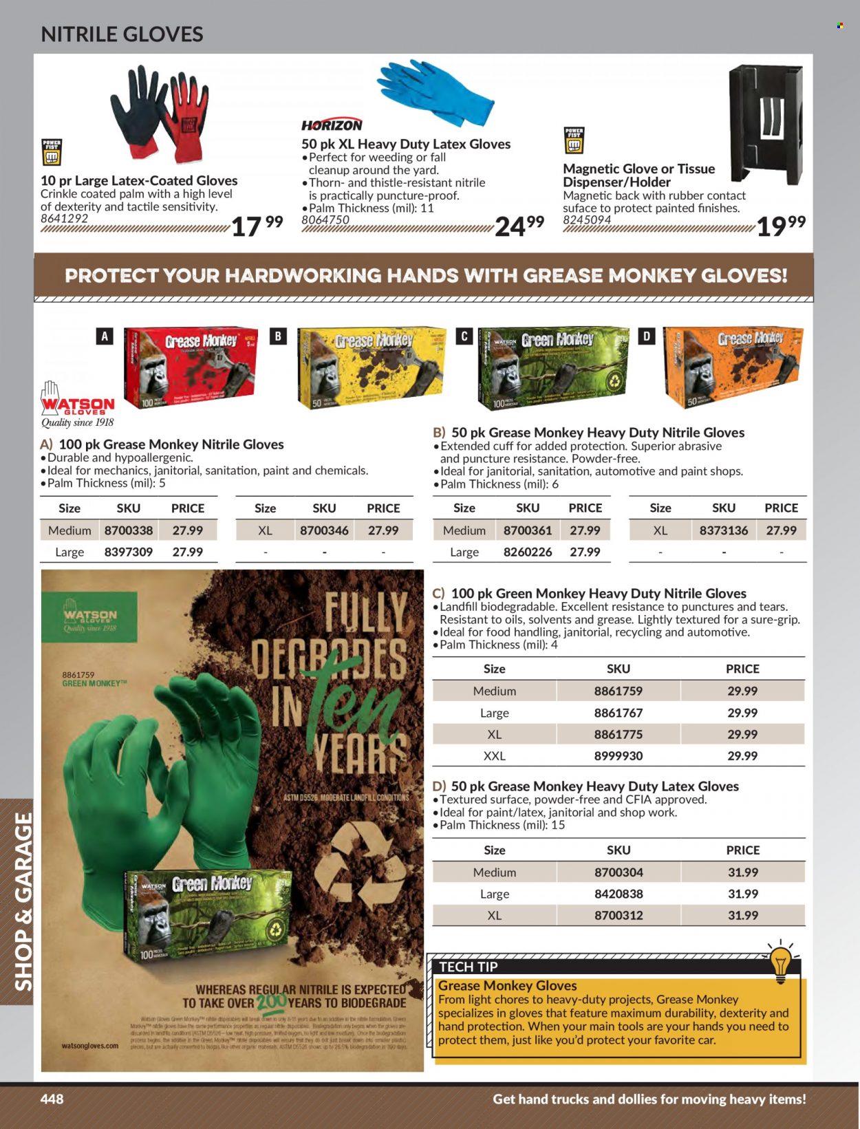 thumbnail - Princess Auto Flyer - Sales products - paint, holder, gloves. Page 456.