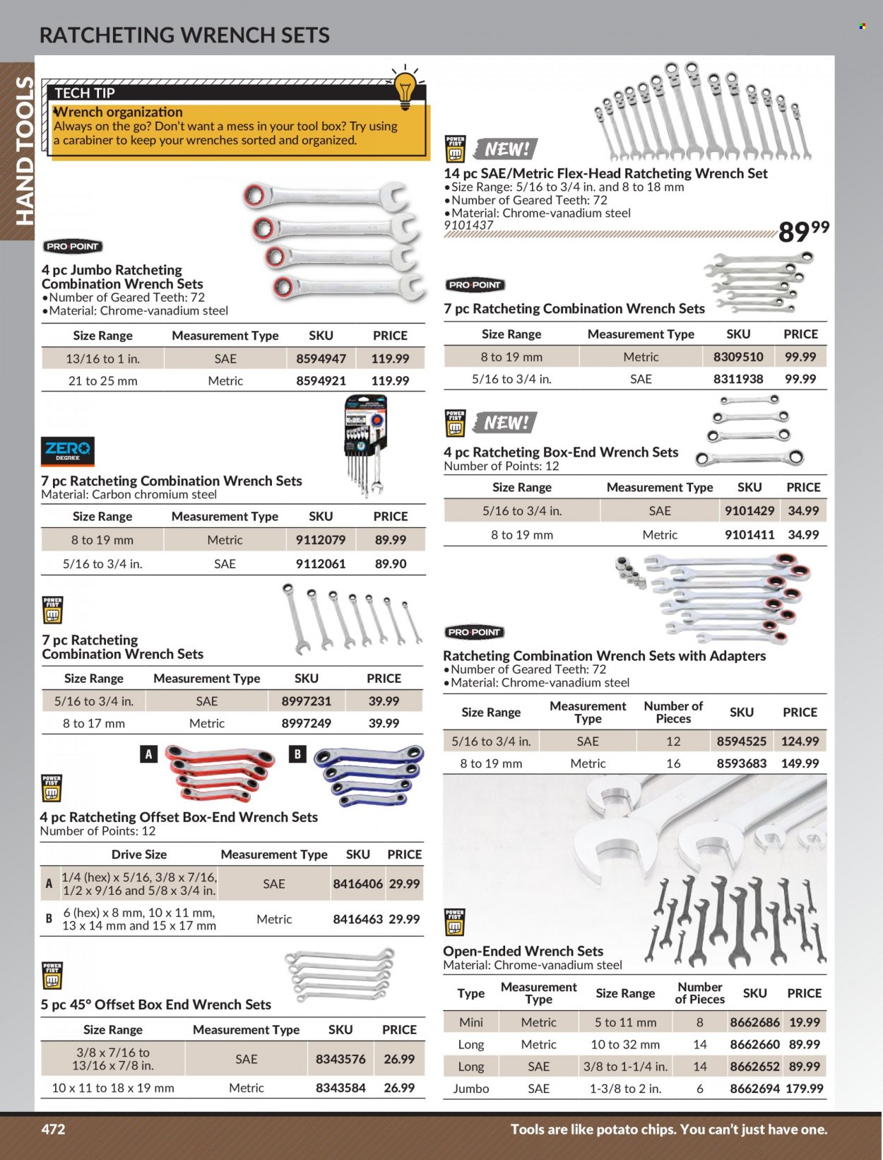 Princess Auto Flyer - Sales products - wrench, tool box, wrench set, hand tools. Page 482.