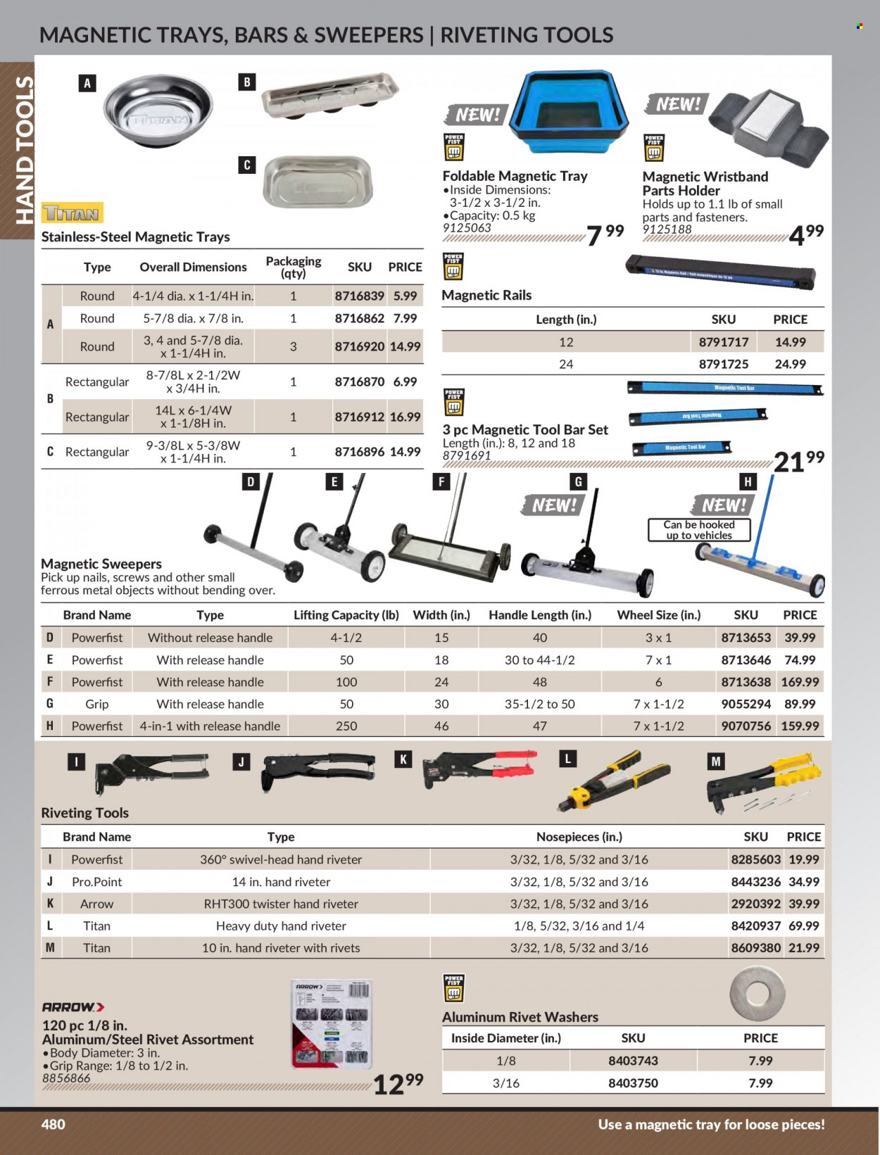 thumbnail - Princess Auto Flyer - Sales products - tray, holder, hand tools, washers, parts holder. Page 490.