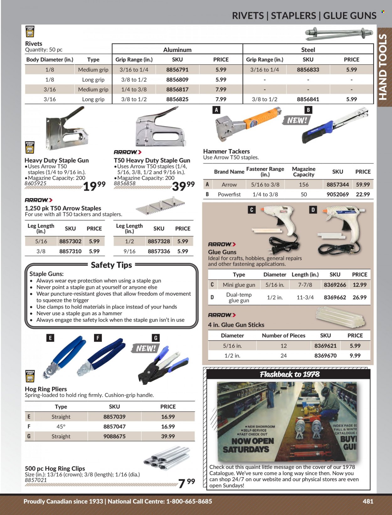 thumbnail - Princess Auto Flyer - Sales products - pliers, glue gun, hand tools, gloves. Page 491.