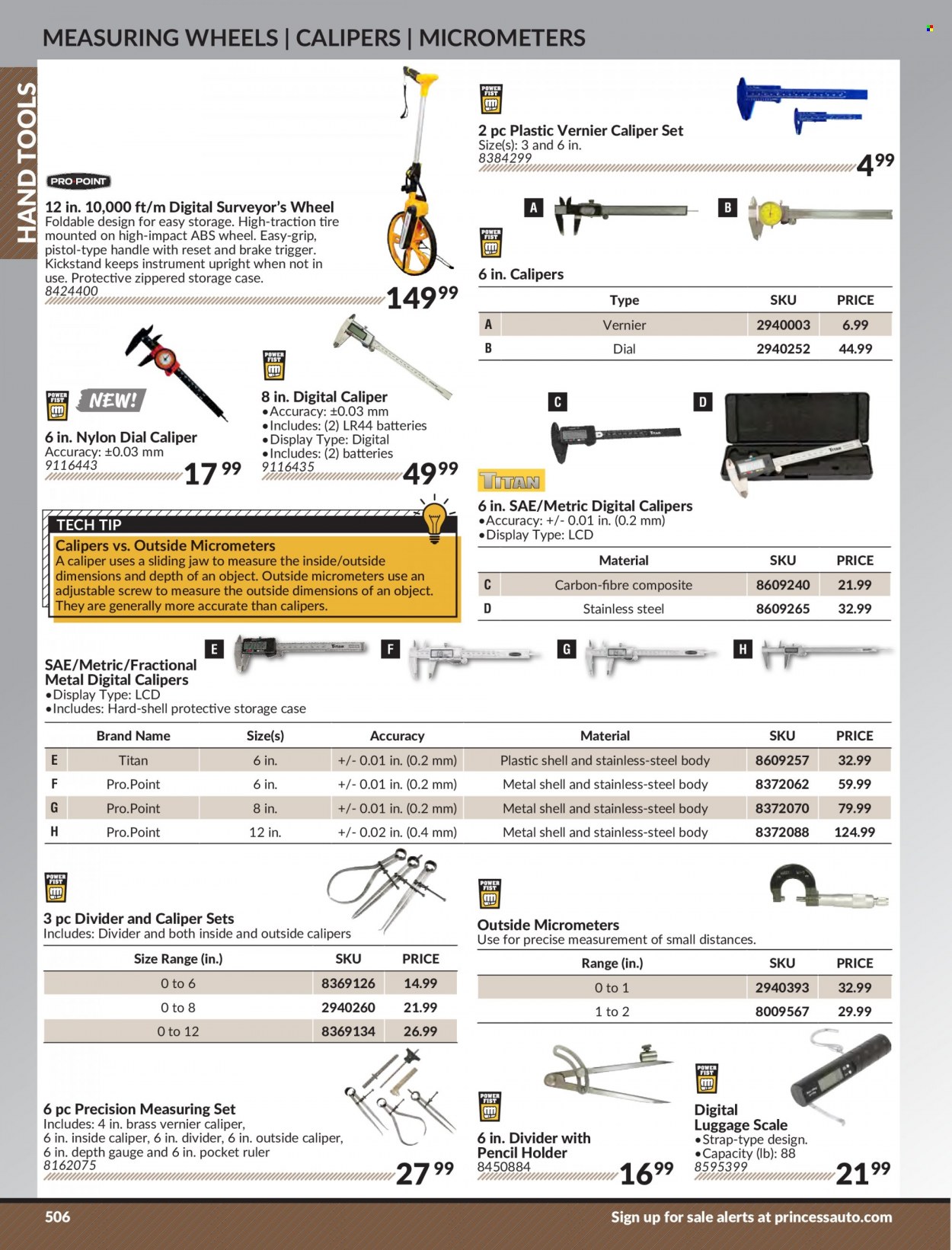 thumbnail - Princess Auto Flyer - Sales products - holder, hand tools, strap, battery, Shell. Page 516.