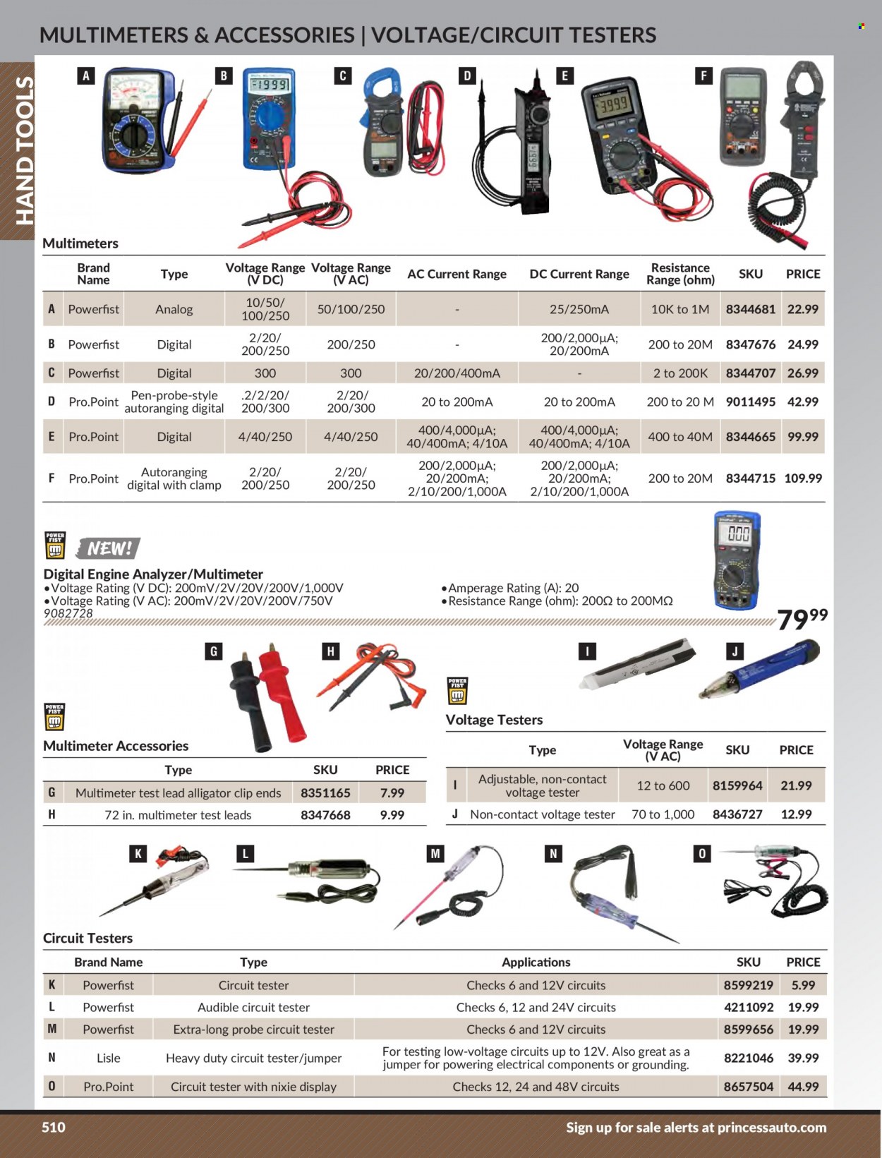 Princess Auto Flyer - Sales products - hand tools. Page 520.