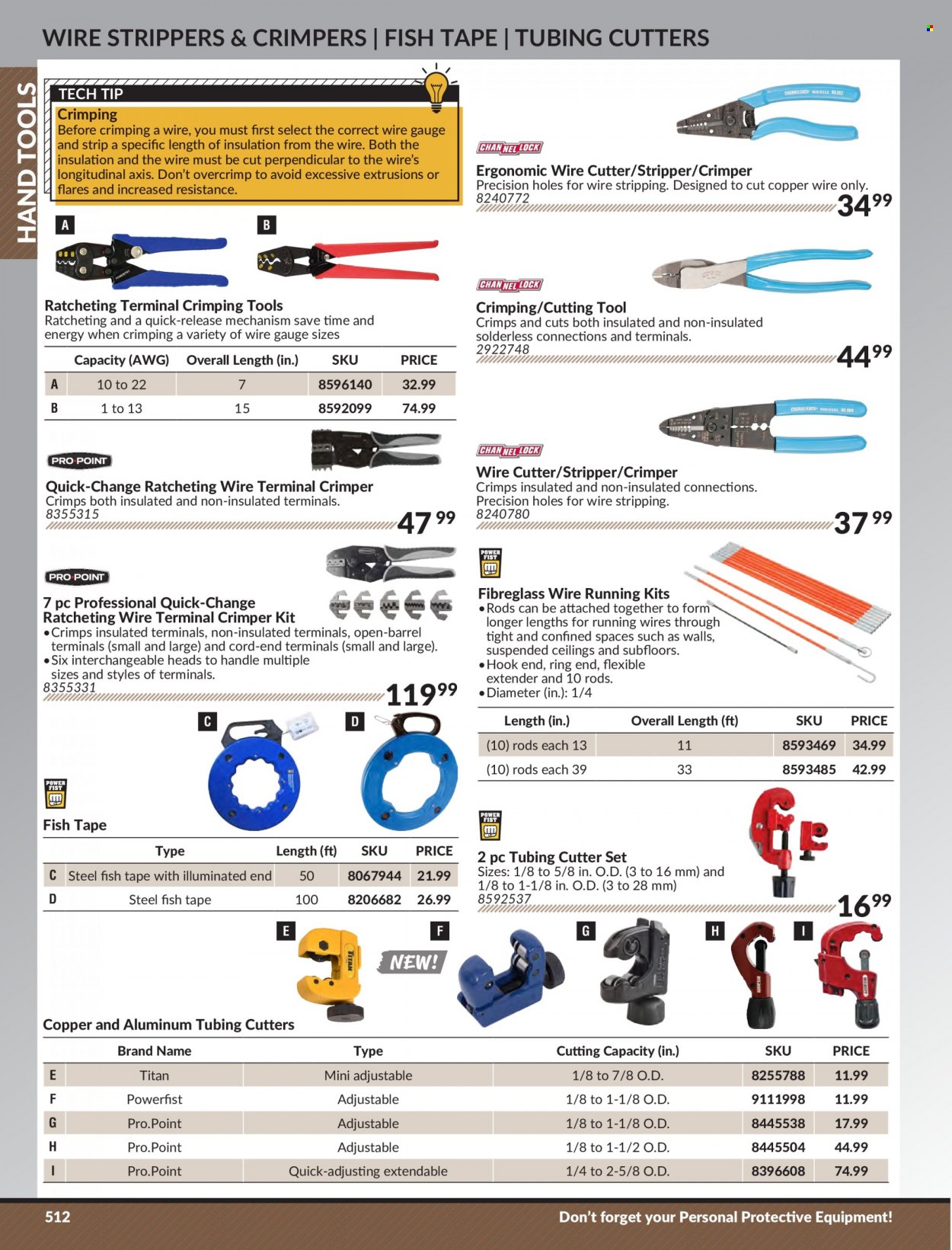 Princess Auto Flyer - Sales products - hook, cutter set, cutter, crimper, hand tools. Page 522.