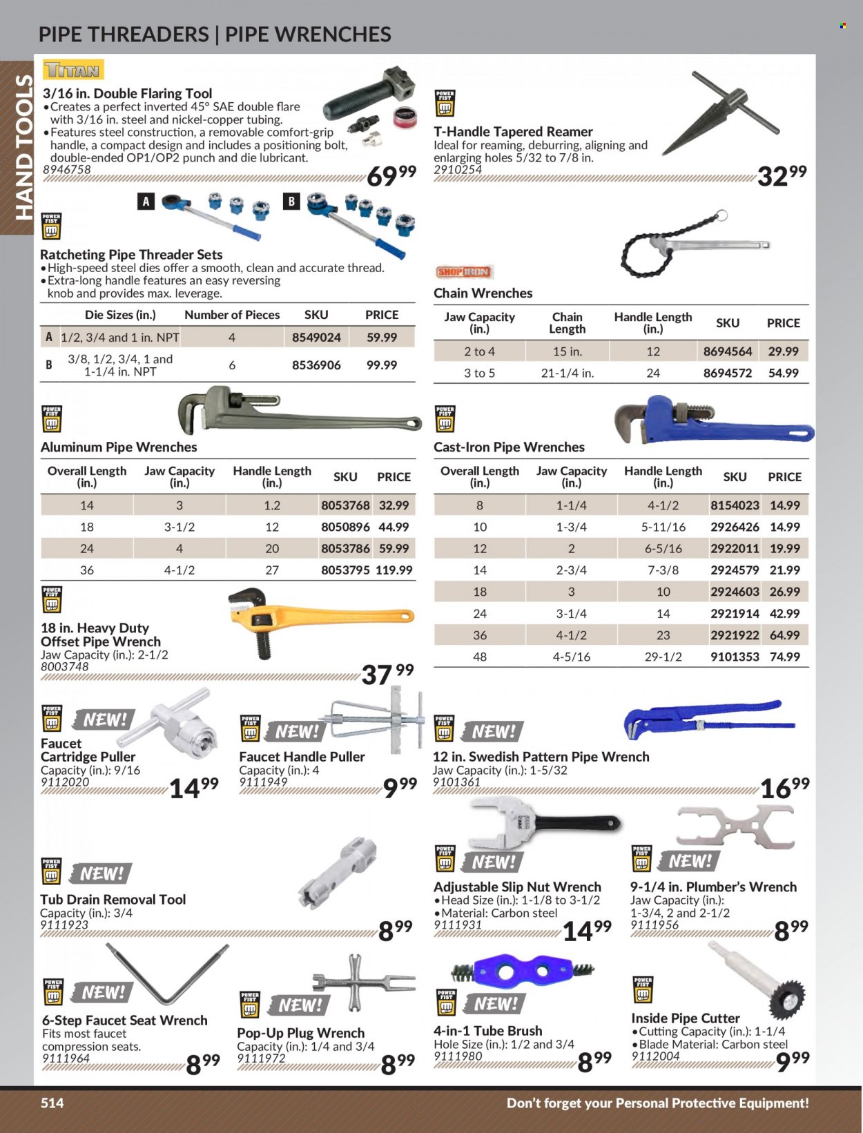 thumbnail - Princess Auto Flyer - Sales products - faucet, cutter, hand tools. Page 524.