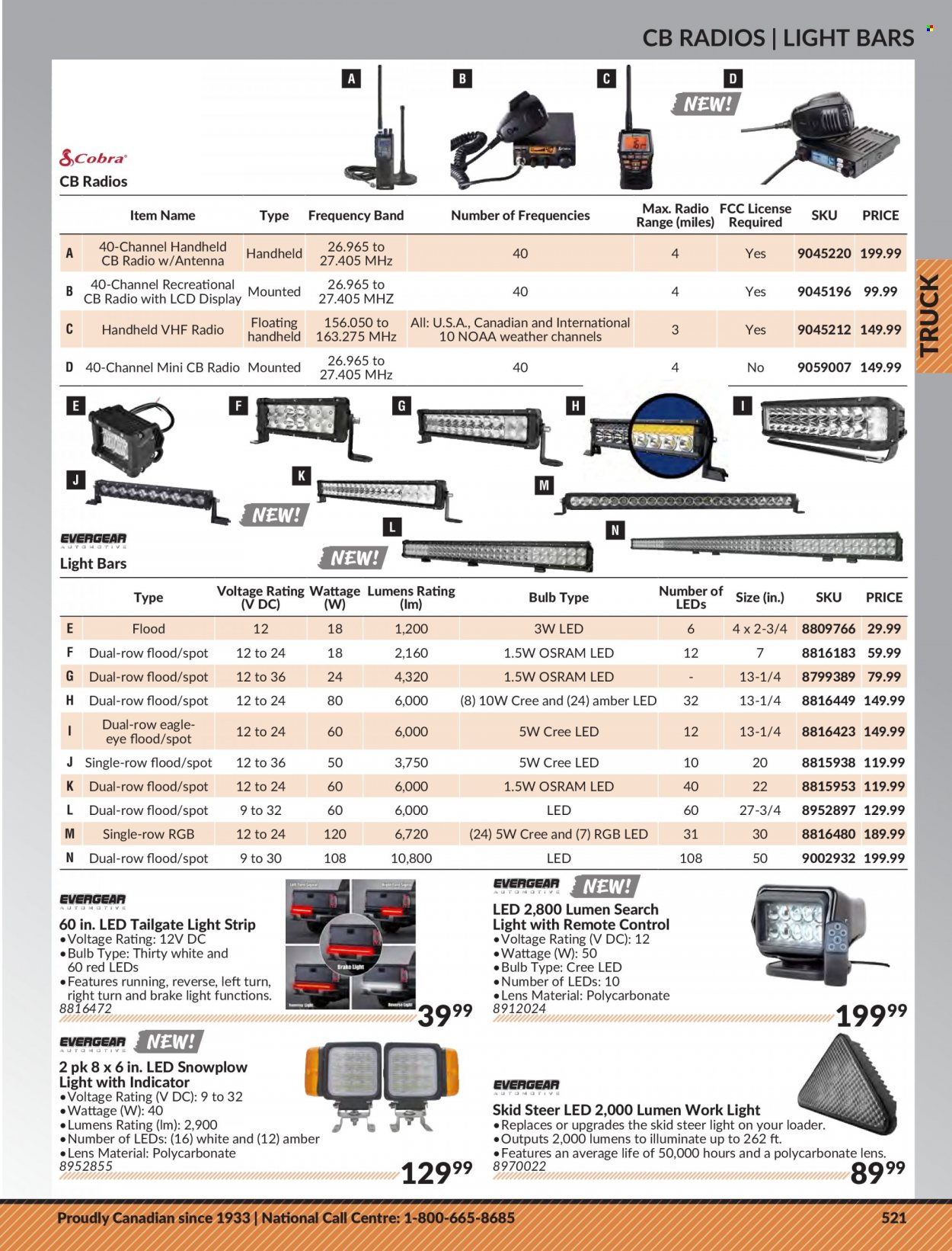 thumbnail - Princess Auto Flyer - Sales products - light strip, work light, radio. Page 531.