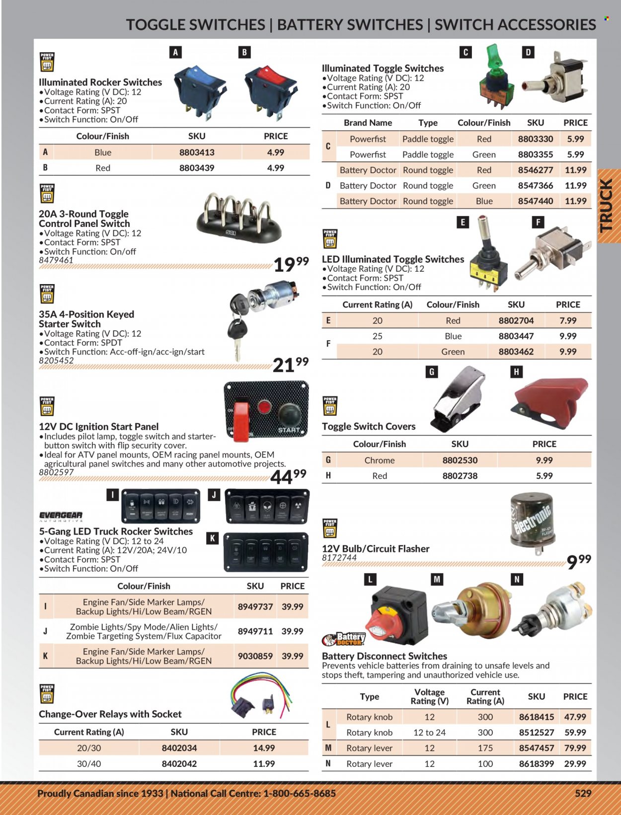 thumbnail - Princess Auto Flyer - Sales products - lamp, socket, vehicle, battery, starter. Page 539.