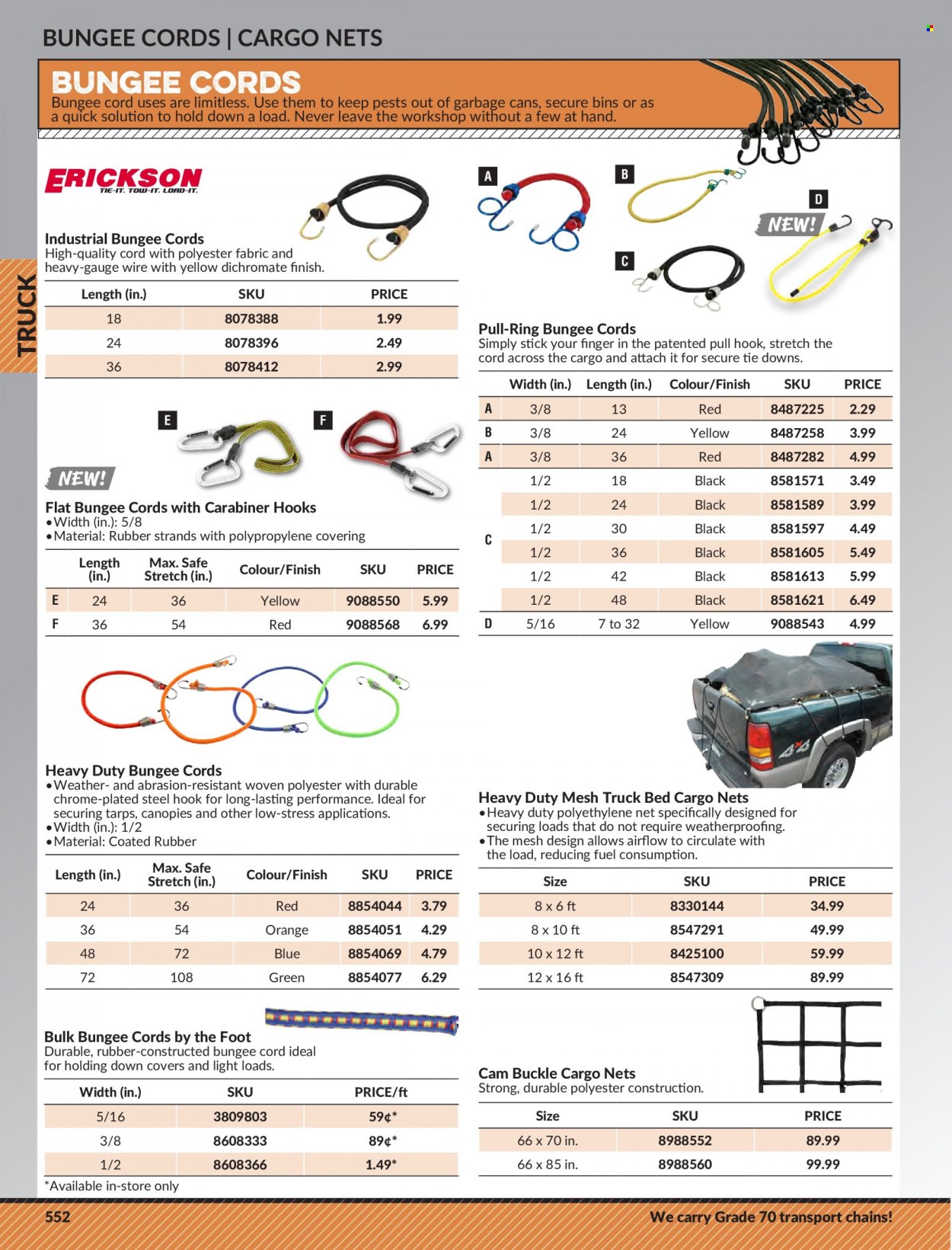 Princess Auto Flyer - Sales products - bungee cords, tie downs. Page 562.