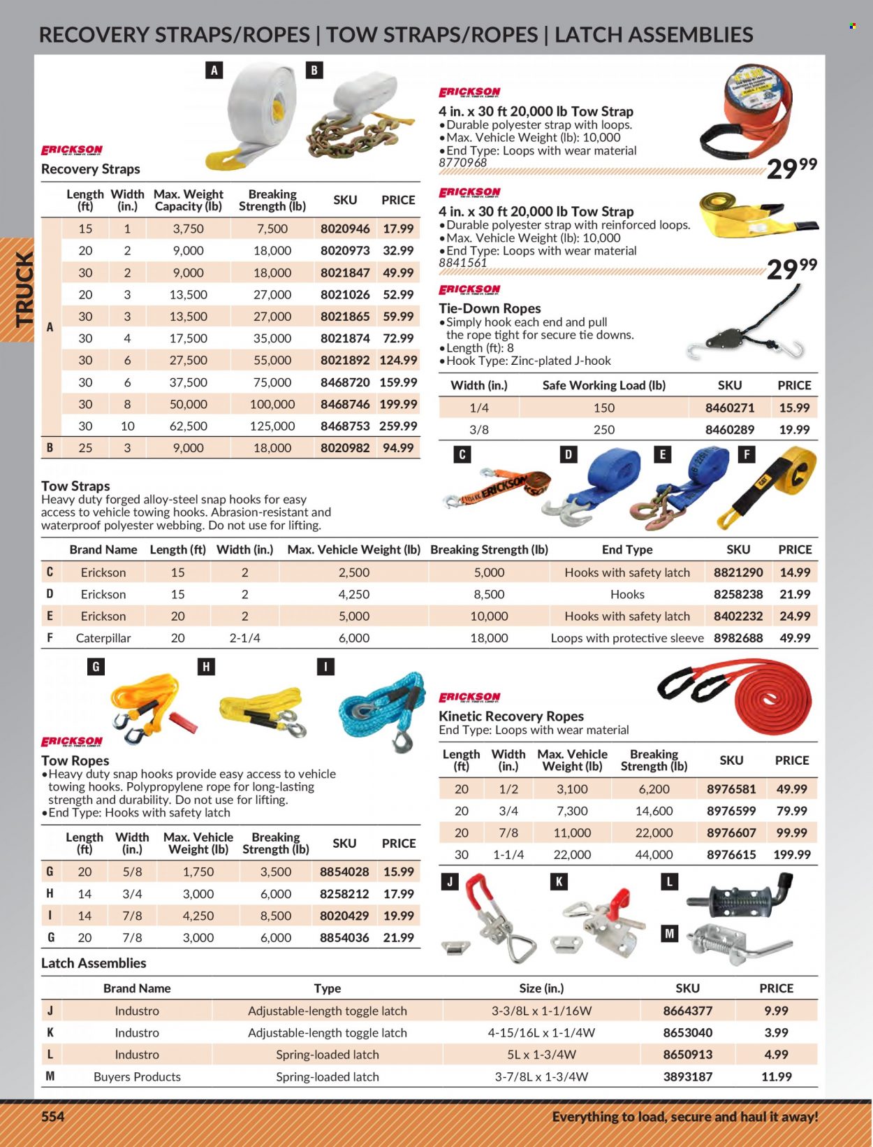 thumbnail - Princess Auto Flyer - Sales products - hook, strap, vehicle, tow strap, tie downs. Page 564.