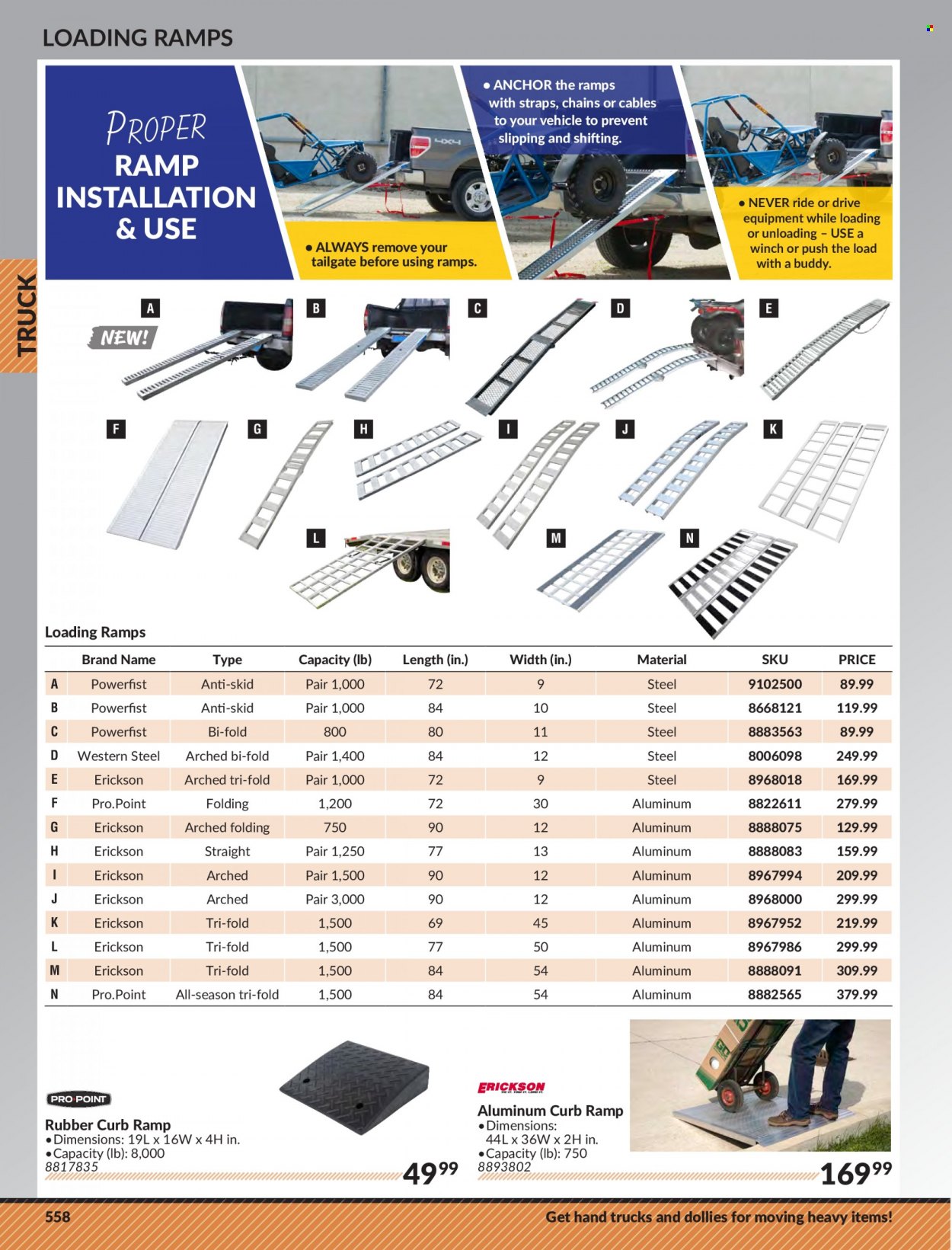 thumbnail - Princess Auto Flyer - Sales products - winch, car ramps. Page 568.