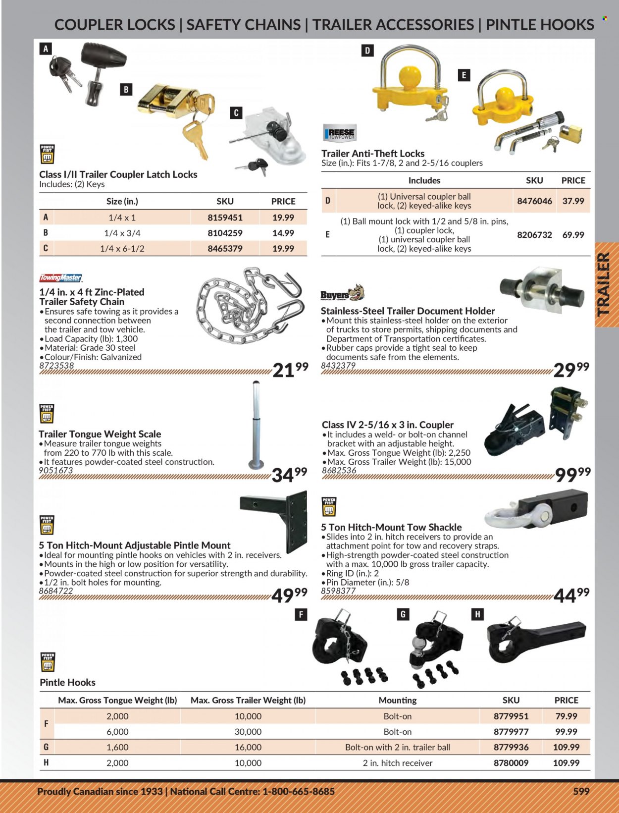 Princess Auto Flyer - Sales products - receiver, vehicle. Page 609.