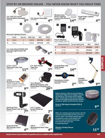 thumbnail - Lighting and electrical goods