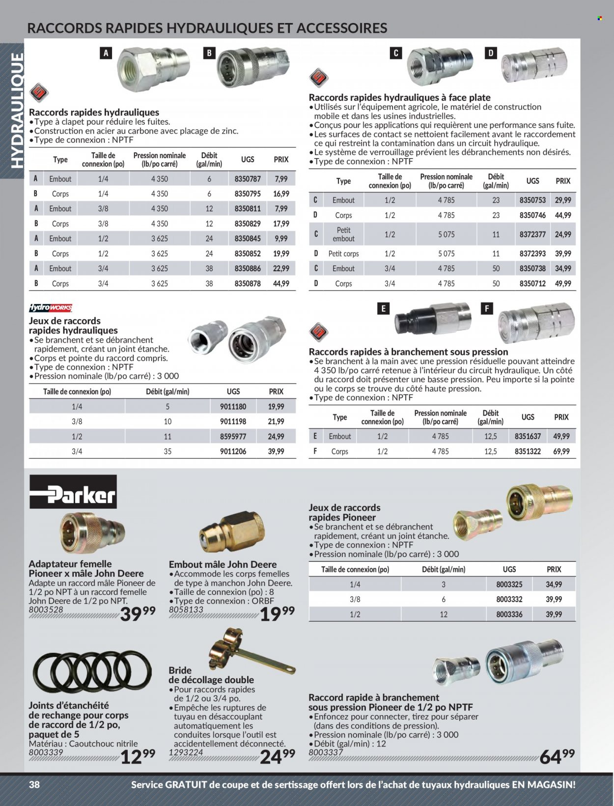 thumbnail - Princess Auto Flyer - Sales products - John Deere. Page 40.