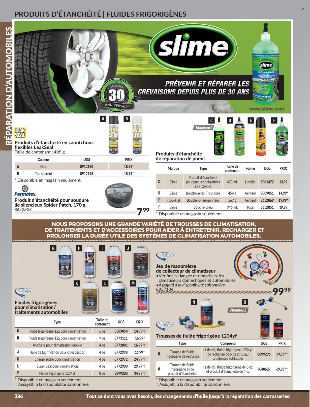thumbnail - Princess Auto Flyer - Sales products - Slime. Page 392.