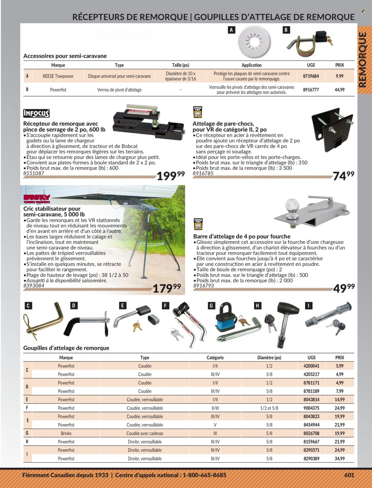 thumbnail - Princess Auto Flyer - Sales products - Reese Towpower. Page 611.