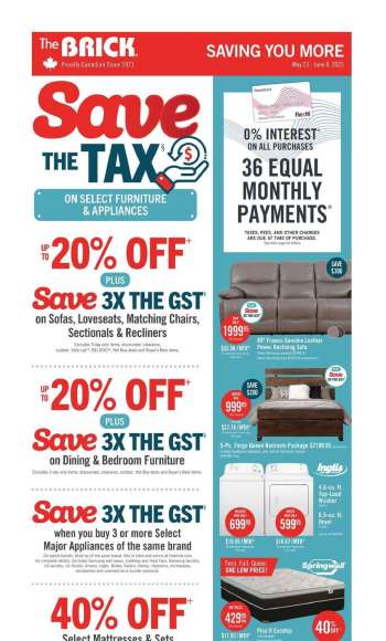 The Brick flyer - Save the Tax