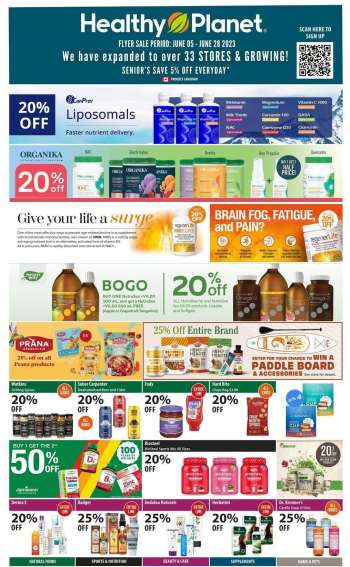 Healthy Planet flyer - Monthly Ad