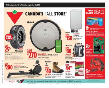 Canadian Tire Barrie flyers