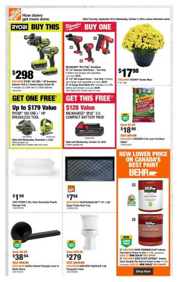 The Home Depot Newmarket flyers