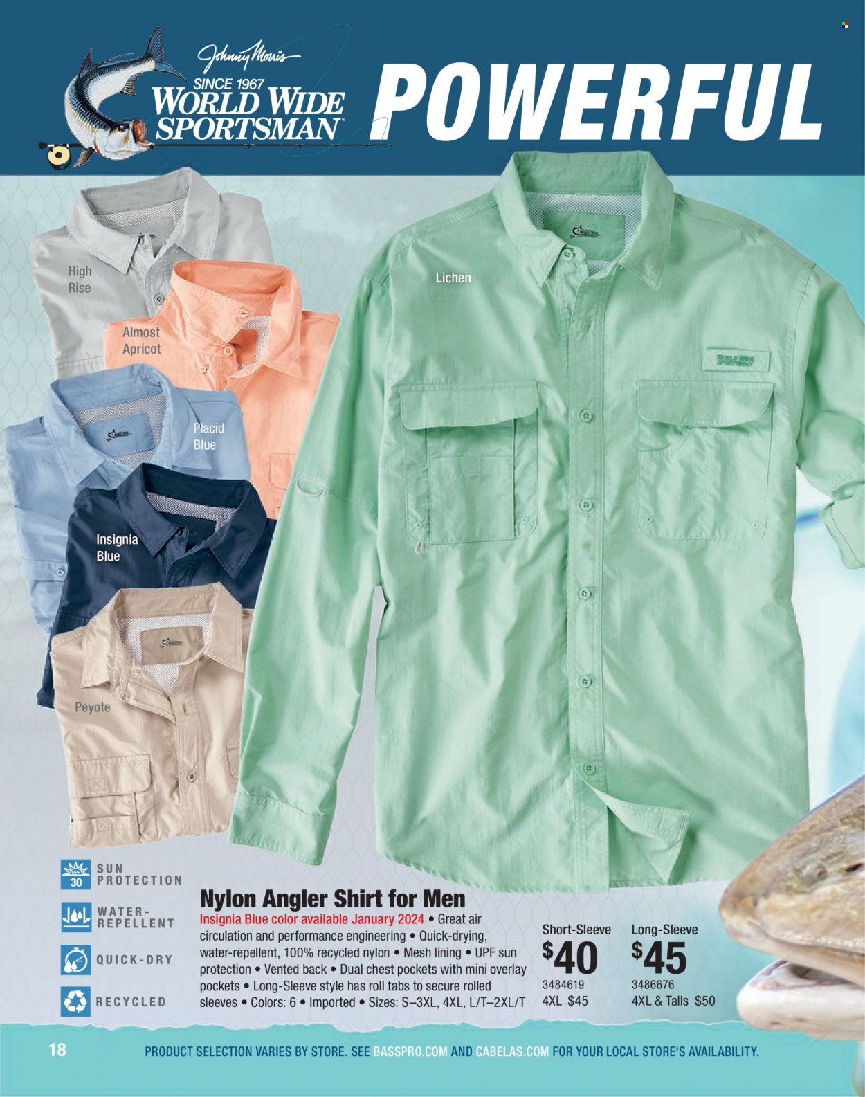 Bass Pro Shops Flyer - Sales products - shirt. Page 18.