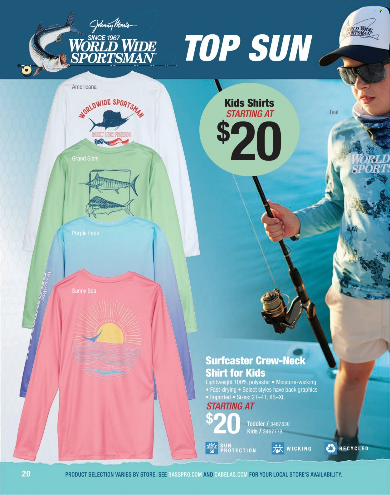 thumbnail - Bass Pro Shops Flyer - Sales products - shirt. Page 20.