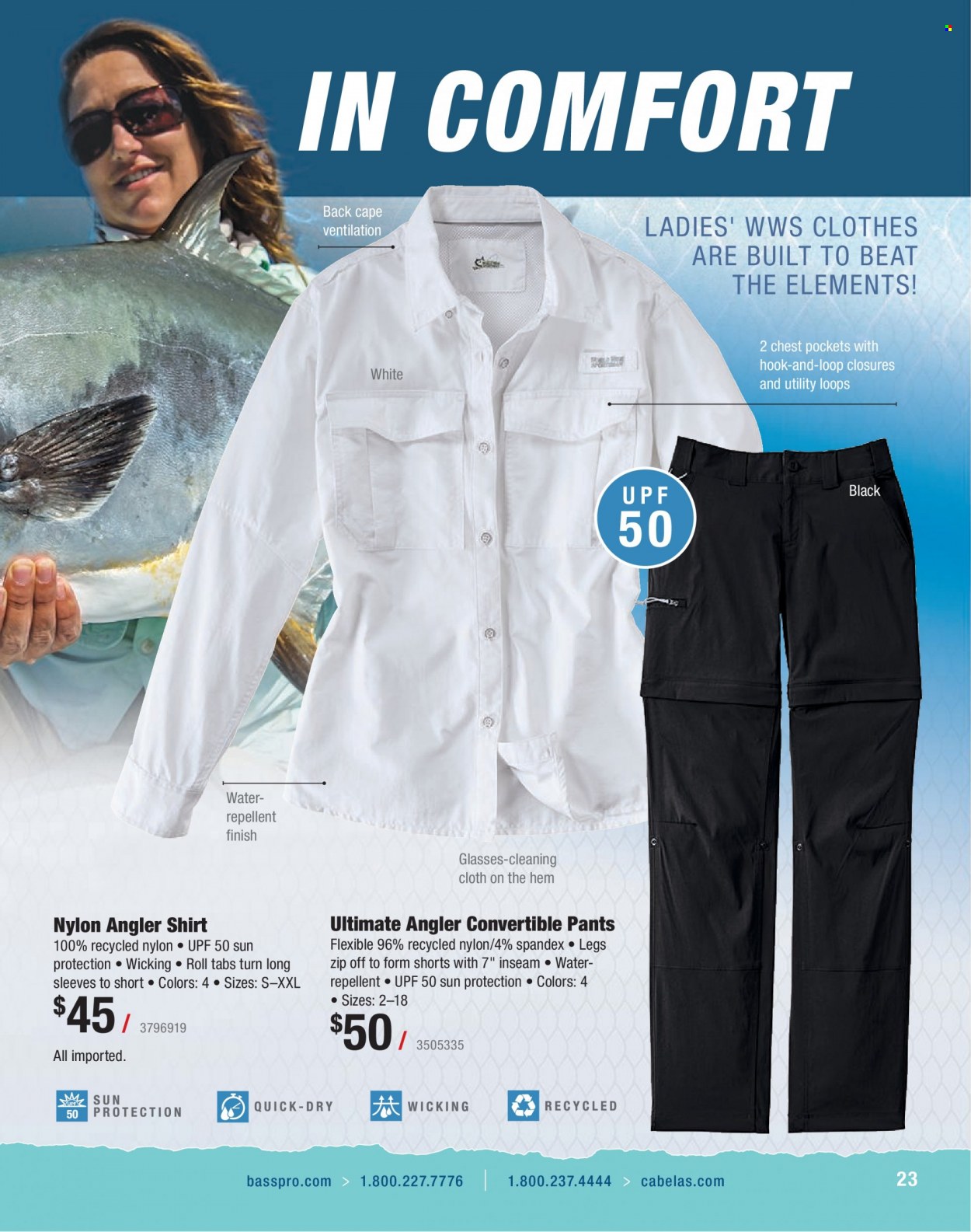thumbnail - Bass Pro Shops Flyer - Sales products - shorts, pants, shirt. Page 23.