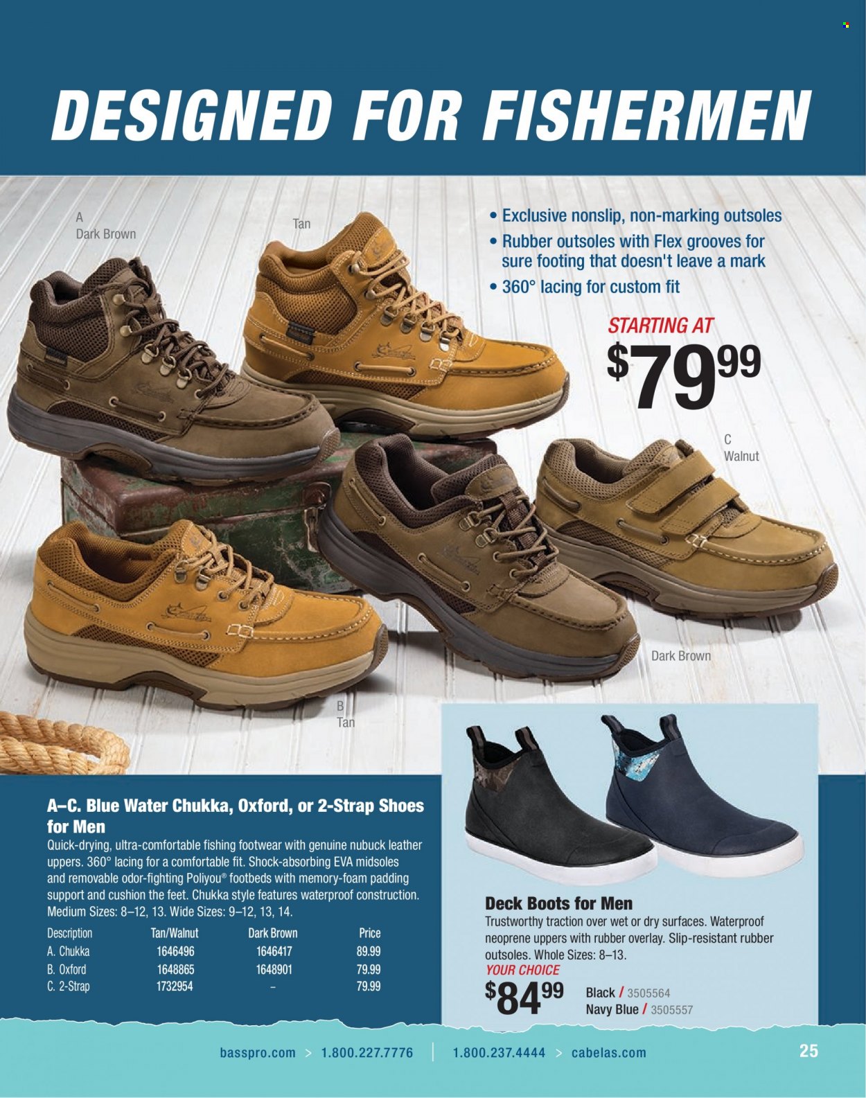thumbnail - Bass Pro Shops Flyer - Sales products - cushion, boots, shoes, strap. Page 25.