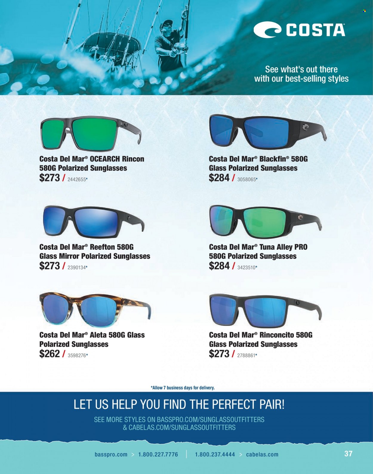 Bass Pro Shops Flyer - Sales products - sunglasses. Page 37.