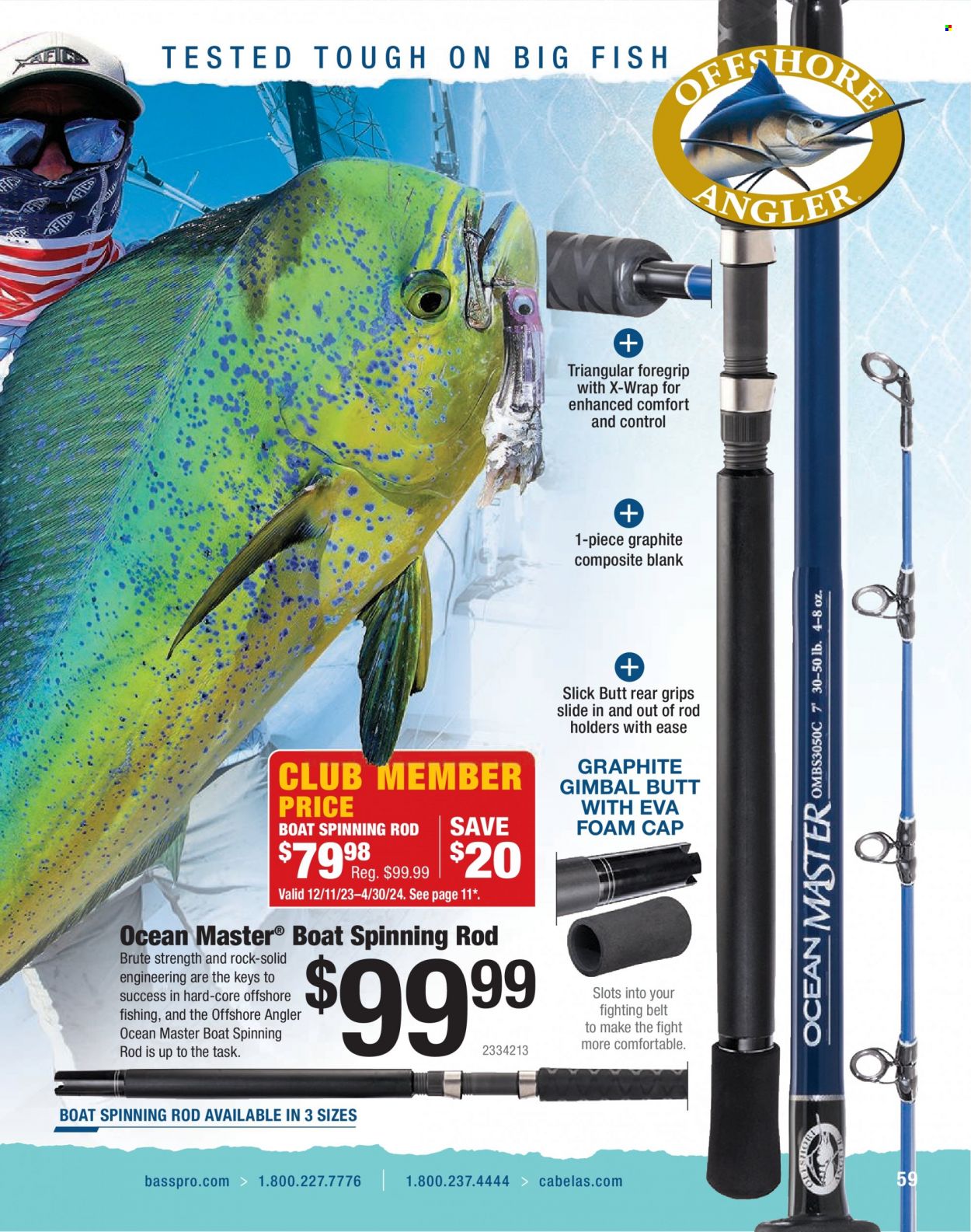 thumbnail - Bass Pro Shops Flyer - Sales products - fighting belt. Page 59.