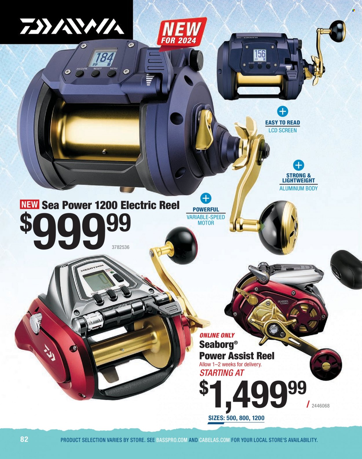 Bass Pro Shops Flyer - Sales products - reel. Page 82.