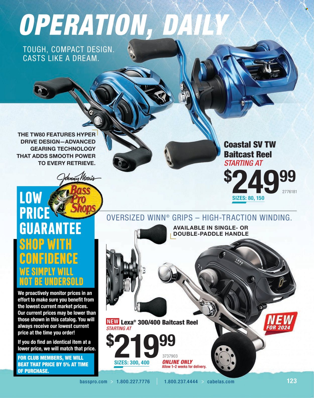 thumbnail - Bass Pro Shops Flyer - Sales products - Bass Pro, baitcast reel, reel. Page 123.