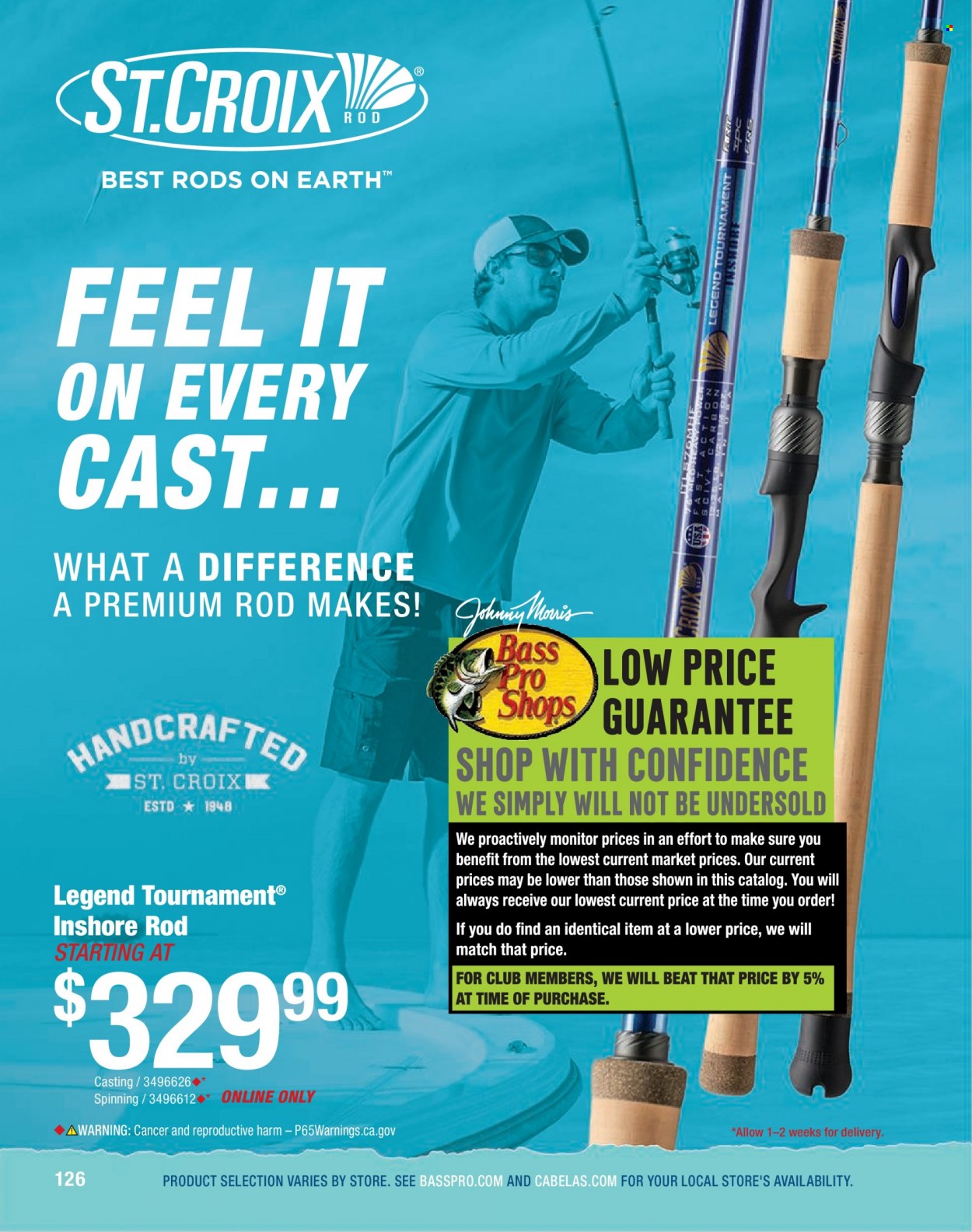 thumbnail - Bass Pro Shops Flyer - Sales products - Bass Pro. Page 126.