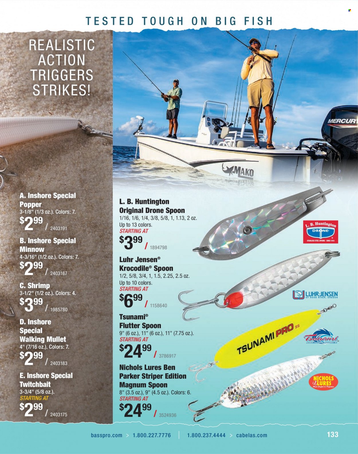 thumbnail - Bass Pro Shops Flyer - Sales products - drone, Jensen. Page 133.