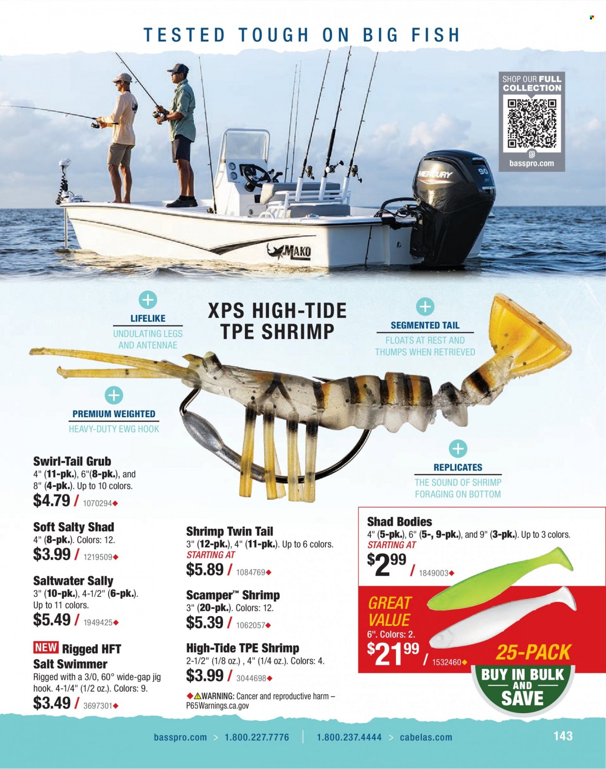 thumbnail - Bass Pro Shops Flyer - Sales products - jig. Page 143.