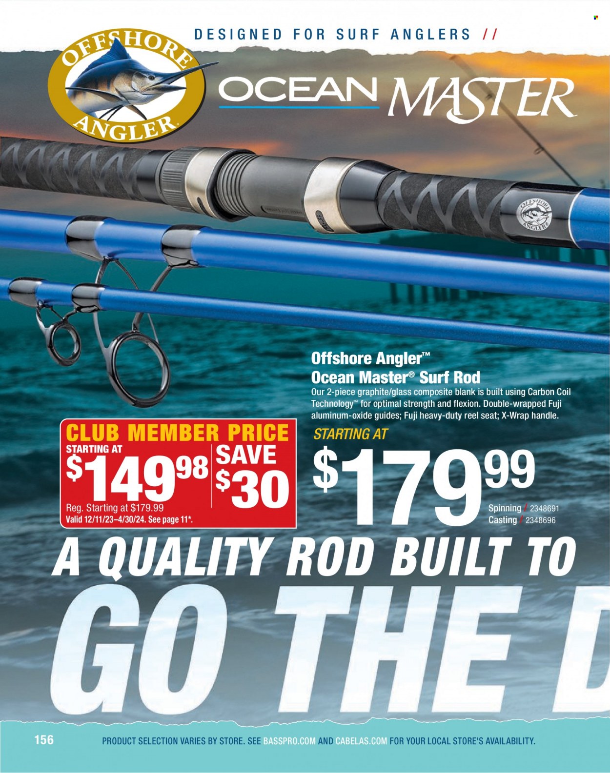 thumbnail - Bass Pro Shops Flyer - Sales products - reel. Page 156.