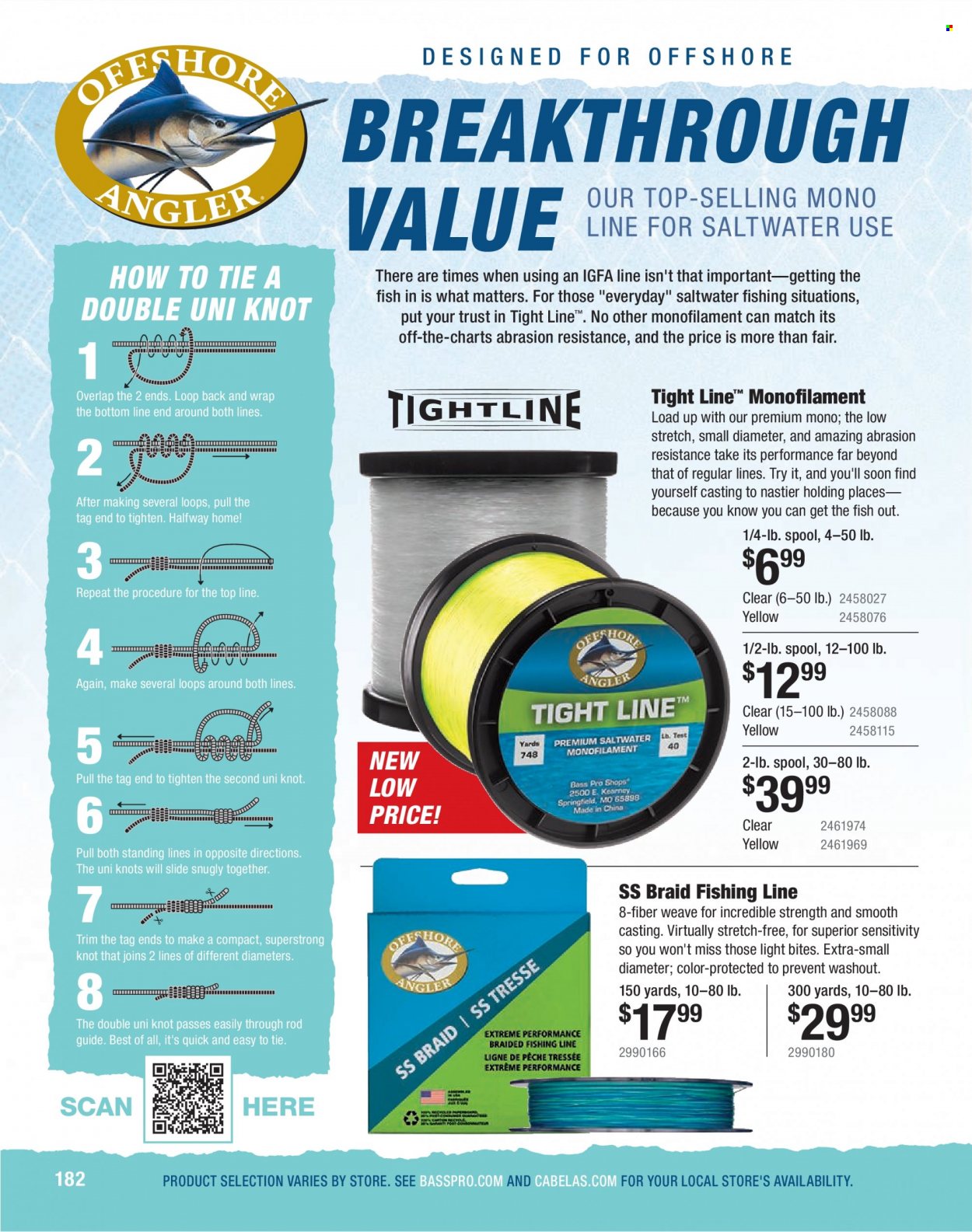 thumbnail - Bass Pro Shops Flyer - Sales products - Trust. Page 182.