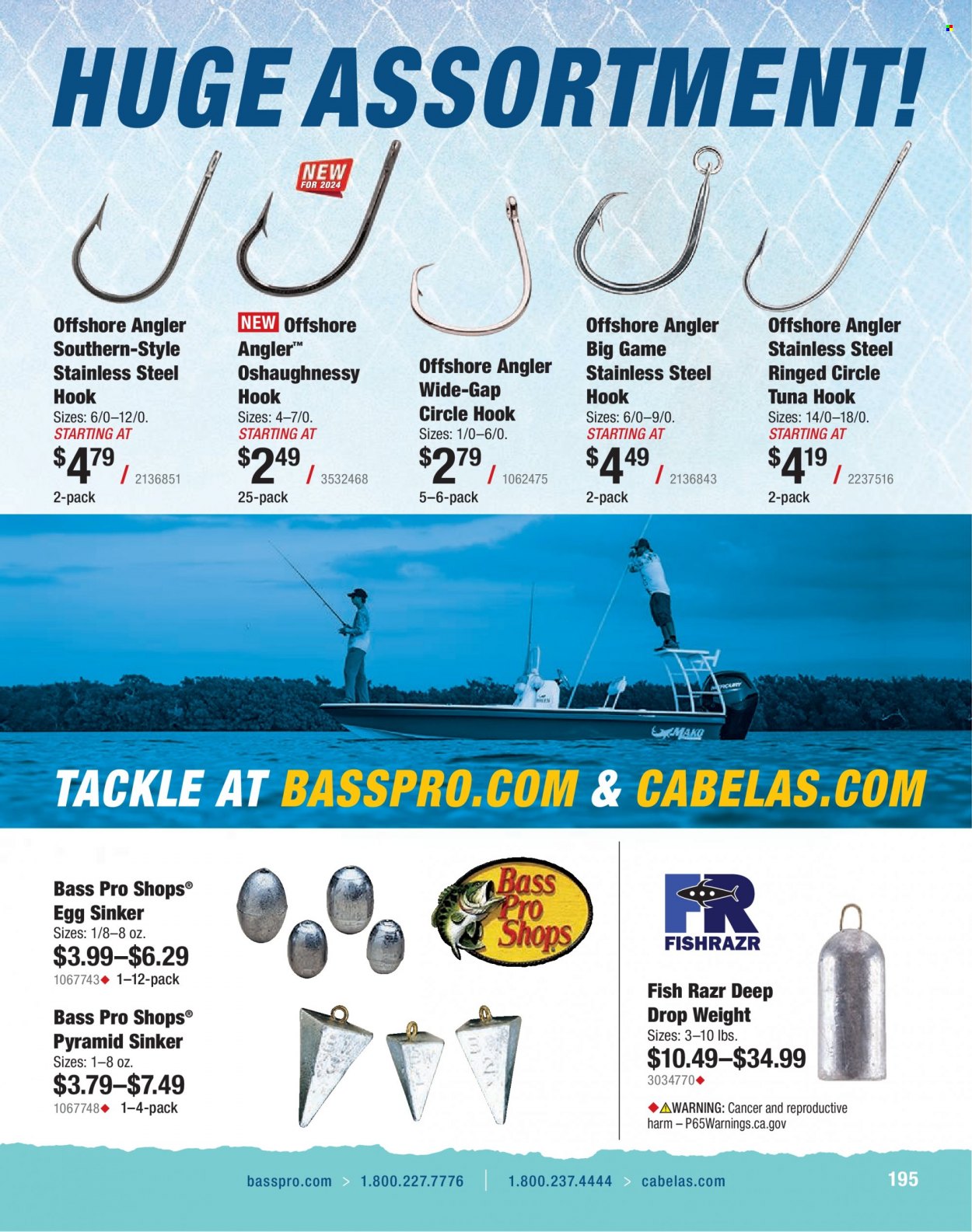 thumbnail - Bass Pro Shops Flyer - Sales products - Halls, Bass Pro. Page 195.