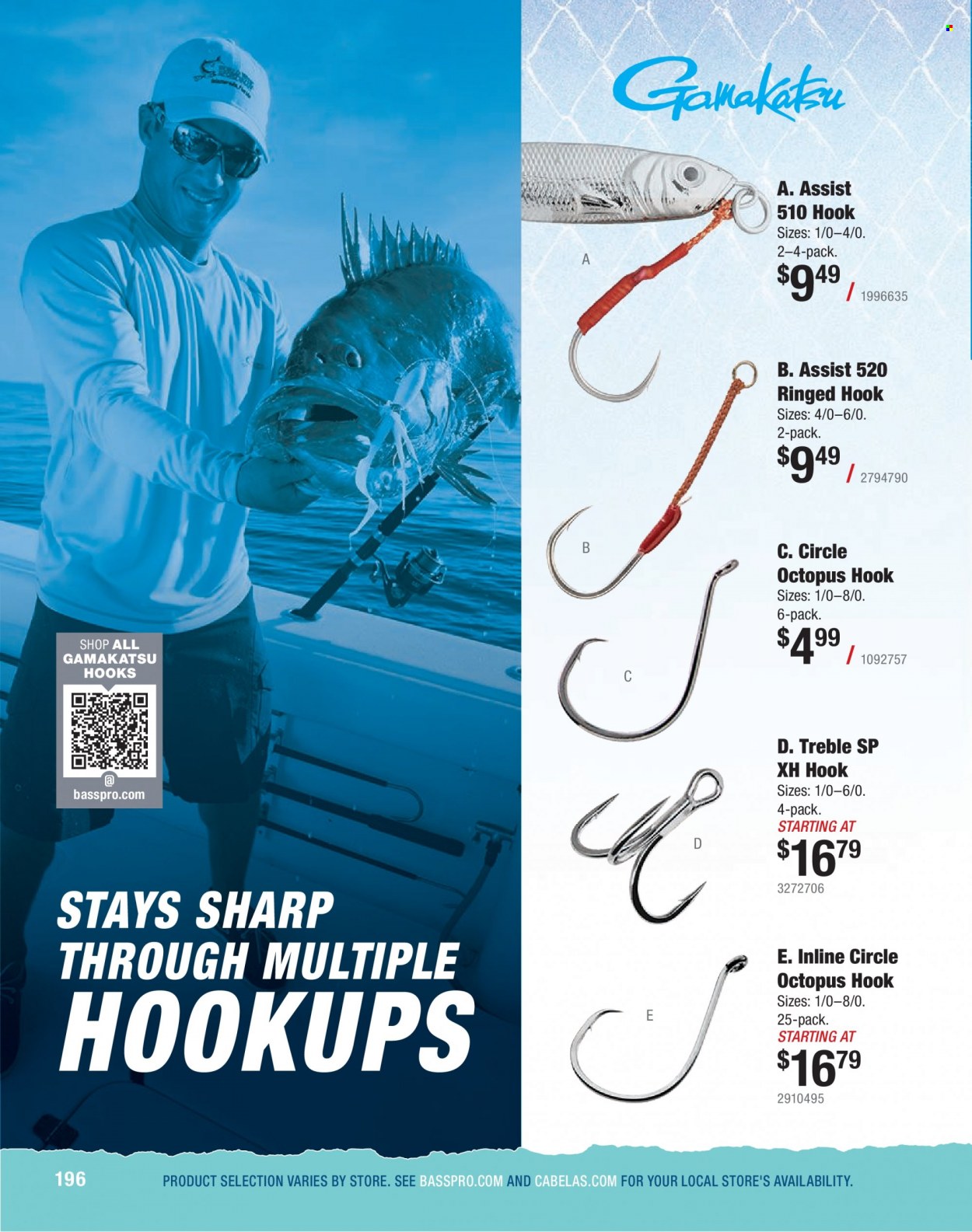 thumbnail - Bass Pro Shops Flyer - Sales products - Sharp. Page 196.