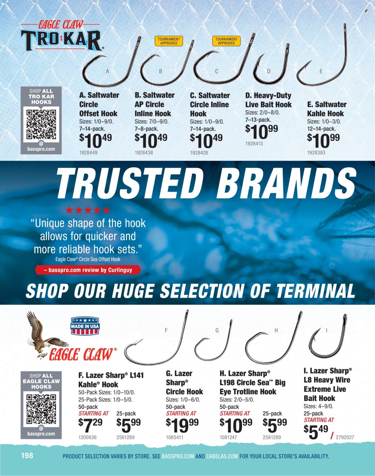 Bass Pro Shops Flyer - Sales products - Sharp. Page 198.