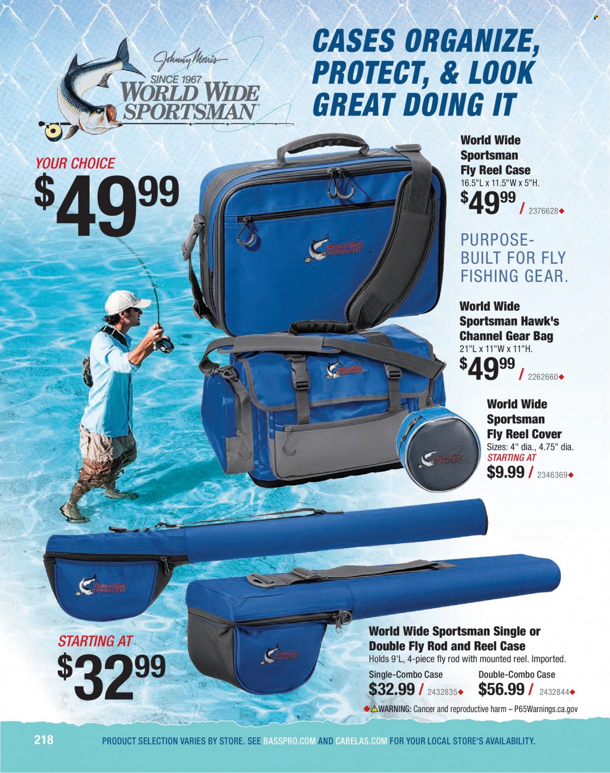 Bass Pro Shops Flyer - Sales products - bag. Page 218.