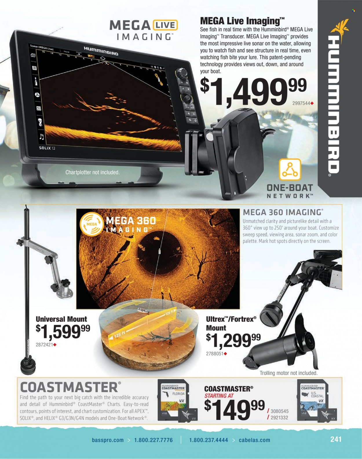 thumbnail - Bass Pro Shops Flyer - Sales products - sonar. Page 241.
