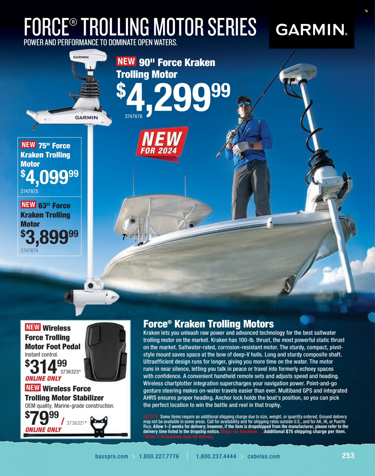 thumbnail - Bass Pro Shops Flyer - Sales products - Garmin, reel. Page 253.