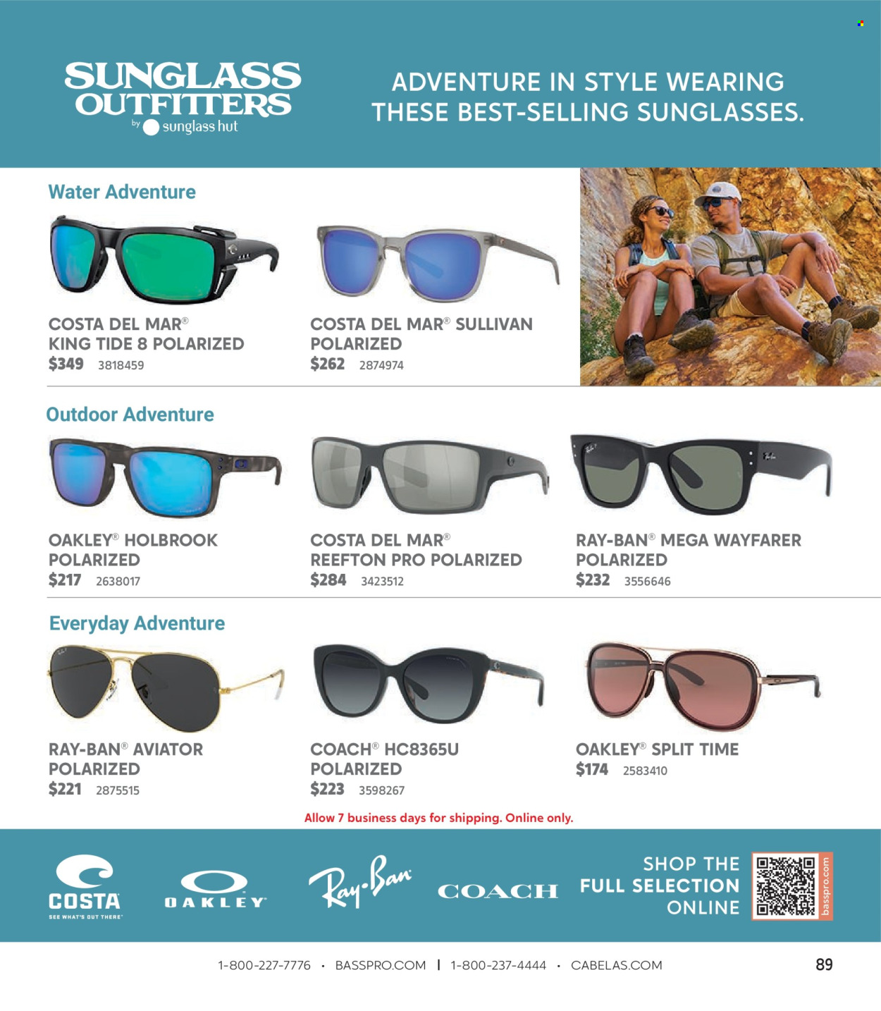 thumbnail - Bass Pro Shops Flyer - Sales products - Oakley, sunglasses. Page 89.