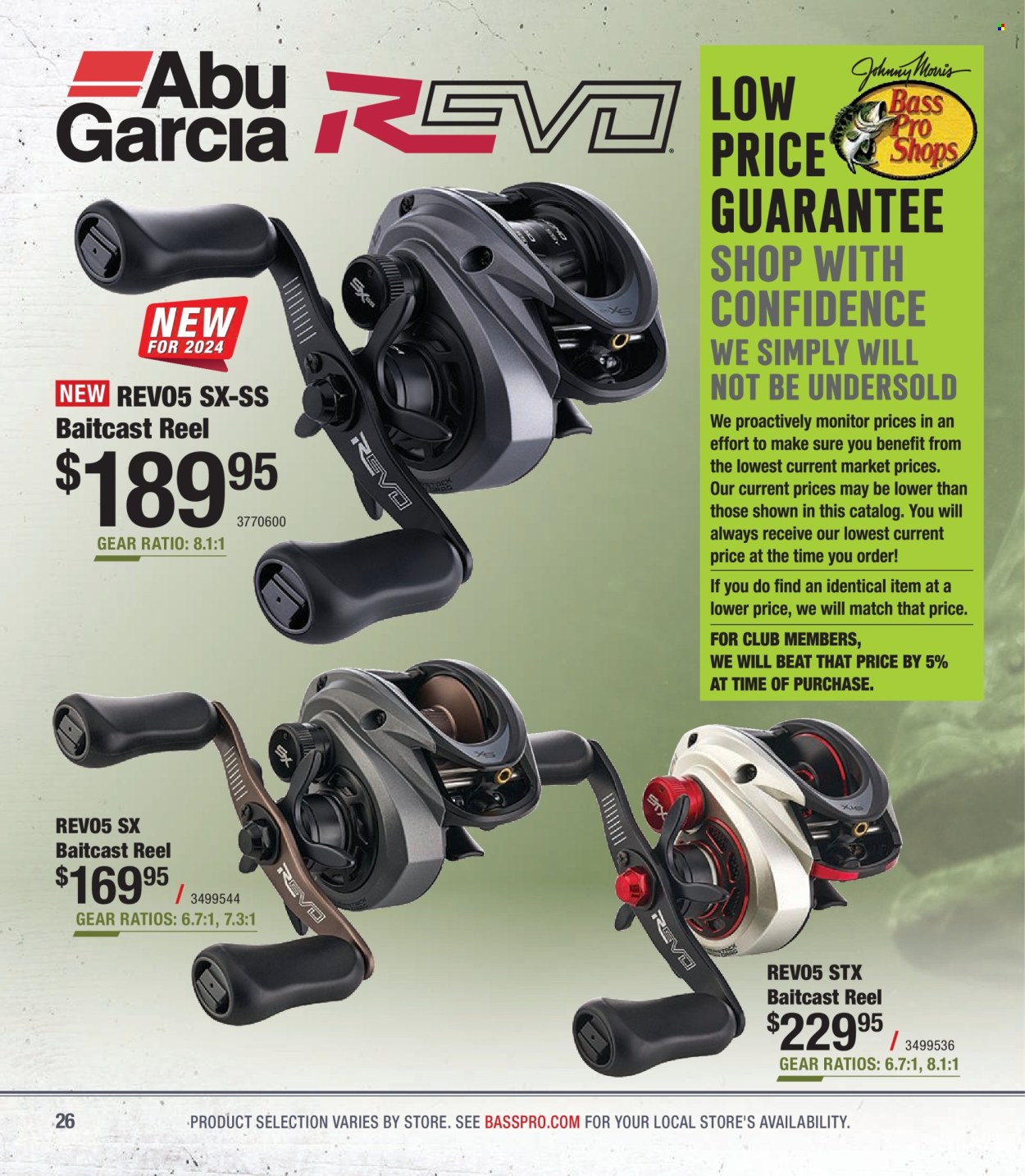 thumbnail - Bass Pro Shops Flyer - Sales products - Bass Pro, baitcast reel, reel. Page 26.