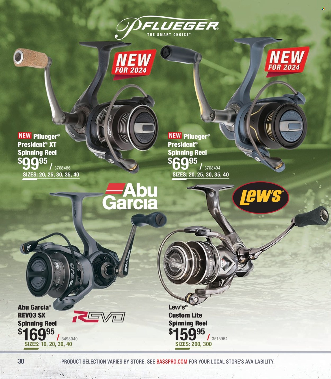 thumbnail - Bass Pro Shops Flyer - Sales products - reel, spinning reel. Page 30.