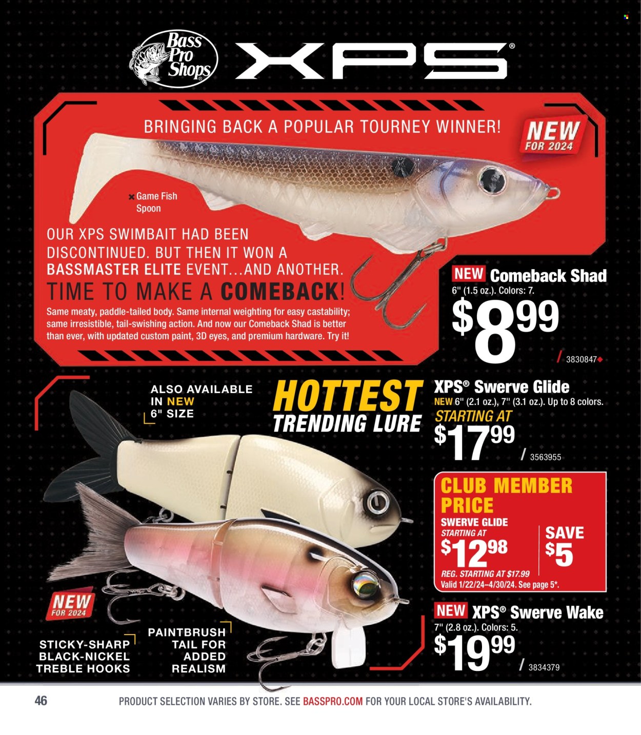 thumbnail - Bass Pro Shops Flyer - Sales products - Sharp. Page 46.
