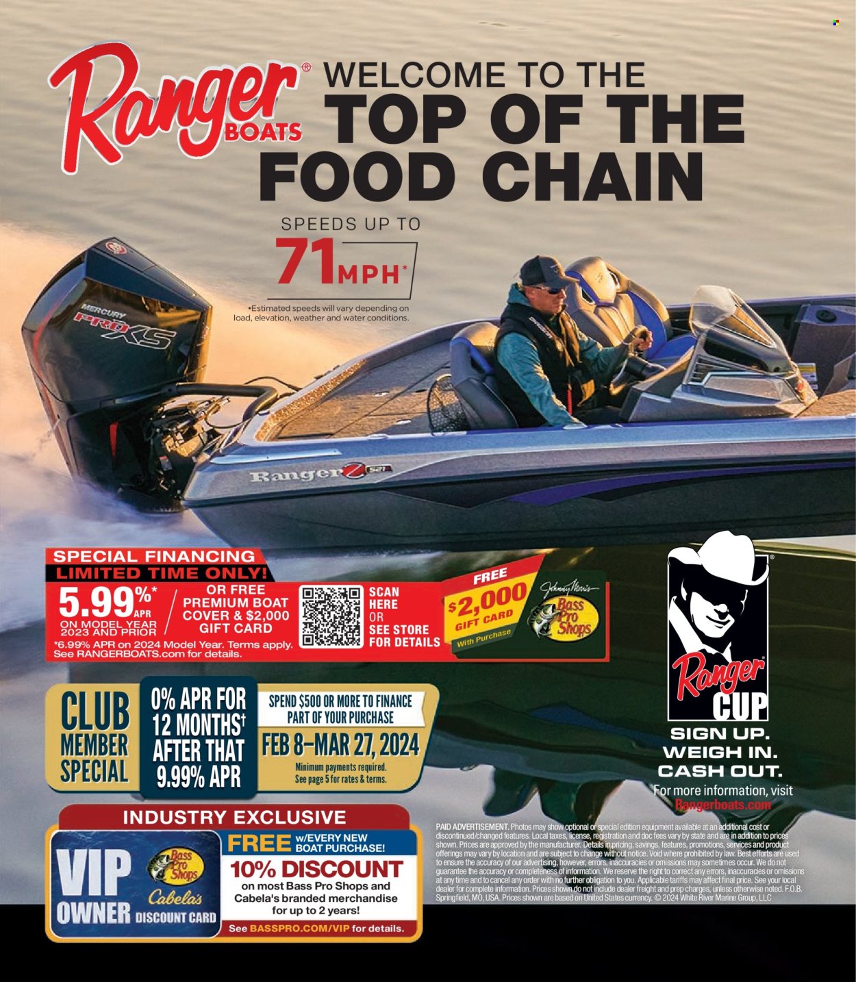 thumbnail - Bass Pro Shops Flyer - Sales products - boat cover, Bass Pro. Page 16.