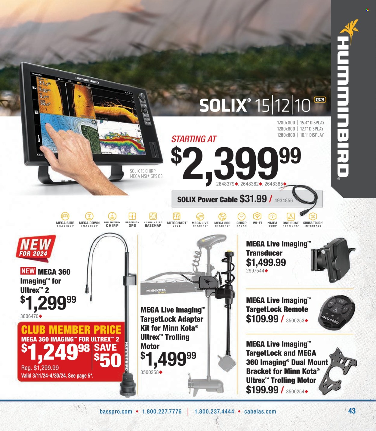 thumbnail - Bass Pro Shops Flyer - Sales products - adapter. Page 43.